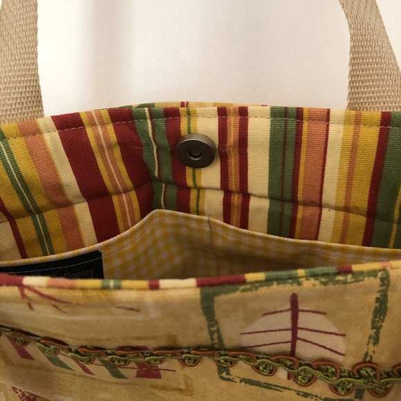 Tan Green and Red y2k Print Shoulder Bag Purse - Picture 4 of 4